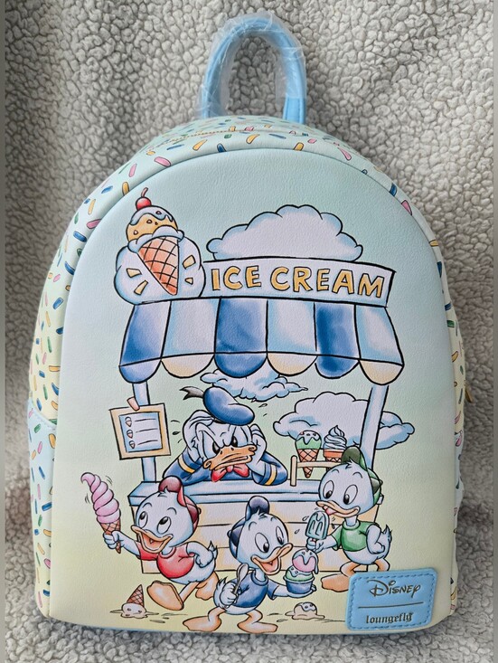 Loungefly Handbags - Loungefly Disney Donald Duck Nephews Huey Dewey Louie Ice Cream Mini Backpack